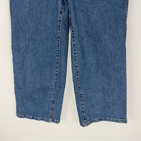 Levis Mile High Cropped Wide Leg Jeans FYI Light Wash Size 26 - Picture 4 of 8